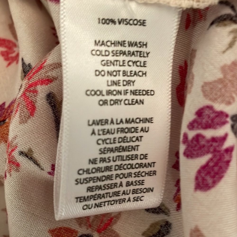 NWT BeachLunchLounge tunic. Size L. Autumn leaves print w dropped waist​ - Picture 6 of 16